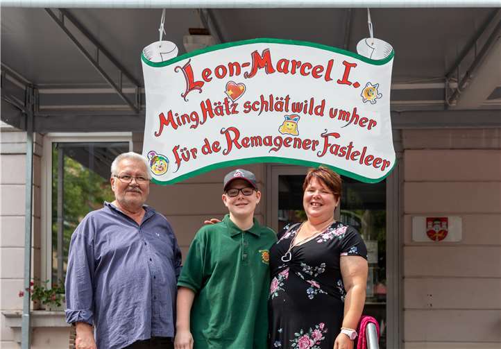 Kinderprinz Leon-Marcel I. (Klein) regiert die Römerstadt unter dem Motto: „Ming Hätz schlät wild umher für de Remagener Fasteleer“.Foto: Claus Kuhlen Fotografie