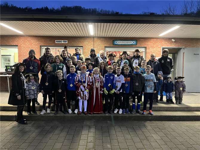 Kinderprinz Paul I. inklusive Kinderprinzessin Mia I. statteten einen Besuch ab. Foto: SG Westum/Löhndorf