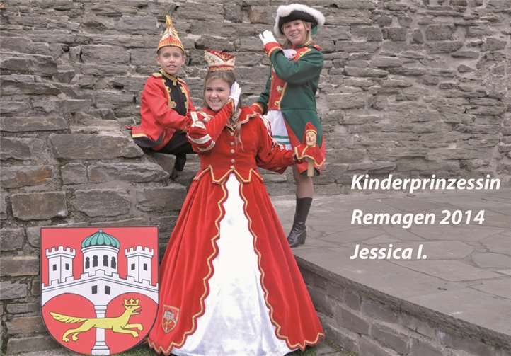 Kinderprinzessin Jessica I. (Kossin) und ihr Hofstaat freuen sich schon auf viele gut gelaunte Kinder und Jugendliche am 7. Februar im Rheinklängehaus in Remagen. privat