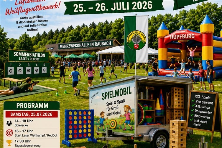 Kinderprogramm zum Jubiläumsfest in Raubach