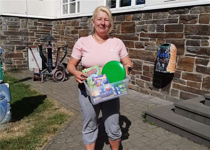 Kinderspielsachen vertrieben die Langeweile.