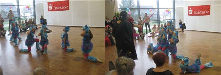 Kindertanzgruppe "Space Monster".