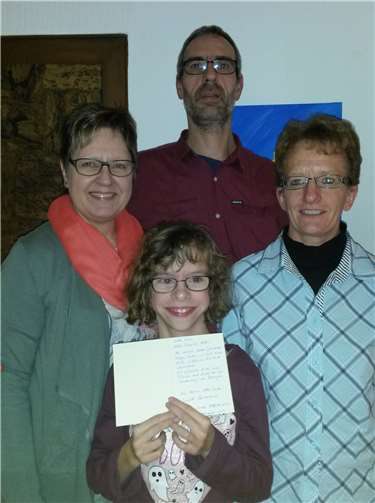 Kira und ihre Familie bedanken sich von Herzen bei den Spendern.