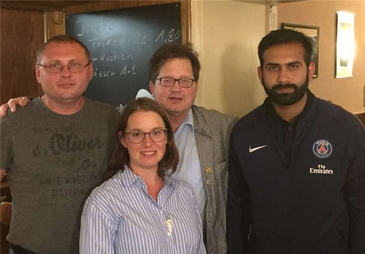 Kirill Kalinin, Julia Kübler, Jens Wehran und Nasir Ashraf.privat
