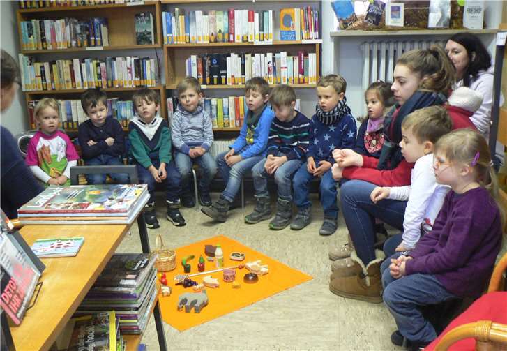 Kita und Bücherei führen in Erpel gemeinsam das Projekt „Sprache erfahrbar machen“ durch.Foto: privat