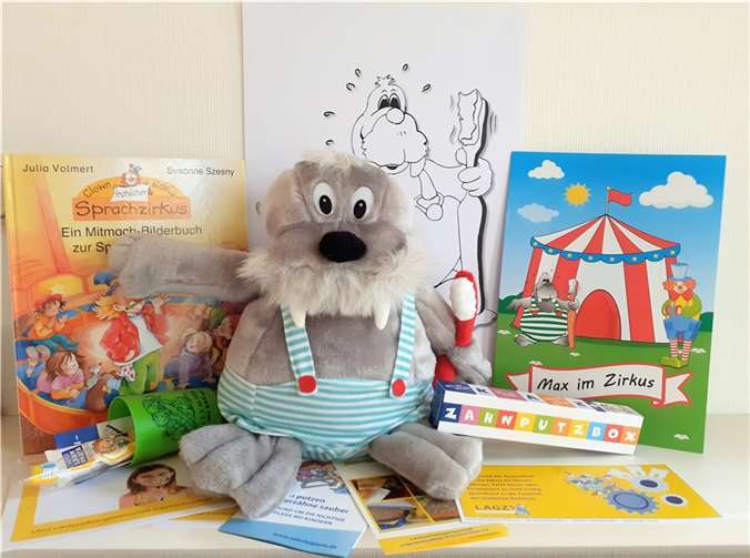 Kitas können sich bei der Geschäftsstelle ihrer regionalen Arbeitsgemeinschaft Jugendzahnpflege anmelden und bekommen eine Medienbox mit den Inhaltenzur Verfügung gestellt. Fotos: privat