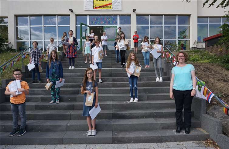 Klasse 4b mit Frau Lauch.