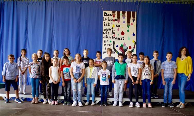 Klasse 5a der Orientierungsstufe. Fotos: privat