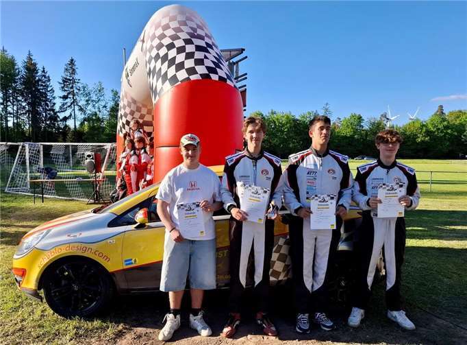 Klasse K5 (v.l.) Paul von Schwartzenberg, Franz Simon, Raffael Vogt und Jannis Hilger.  Foto: Ute Derichs-Simon