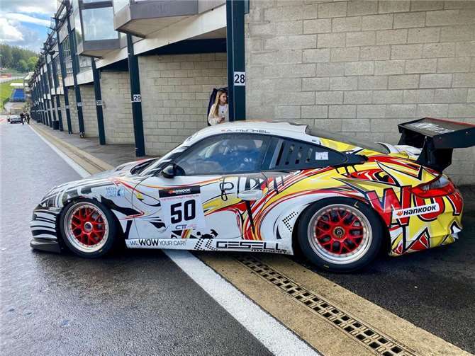 Zwei Rennen, zwei Klassensiege Klassensieg für André Kunkel in der Cup- und Tourenwagen-Trophy im Porsche 997 GT3 Cup. Foto: Wilfried Kaufmann