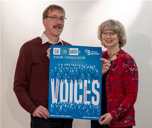 Klaus-Peter und Ruth Ohlemann laden fürs Forum Selters ein zum Konzert „Voices“ am 9. März in der Festhalle. Foto: privat