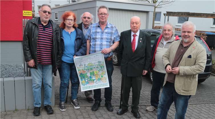 Klaus Specht im Kreise des DGB-Vorstandes Bendorf.privat