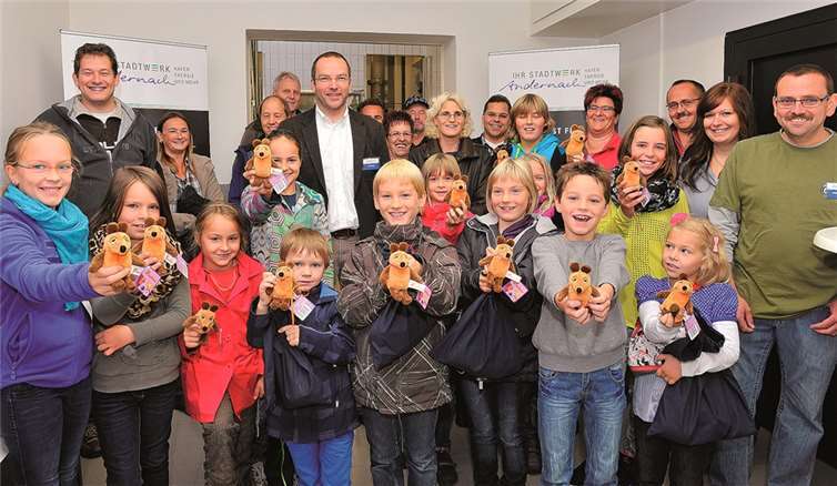 Kleine und große Mausfans erlebten eine interessante Führung durch das Andernacher Wasserwerk.privat