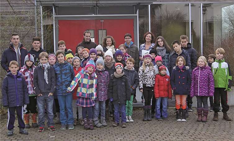Kleine und große Teilnehmer hatten gemeinsam eine Menge Spaß bei der Weihnachtsralley.privat