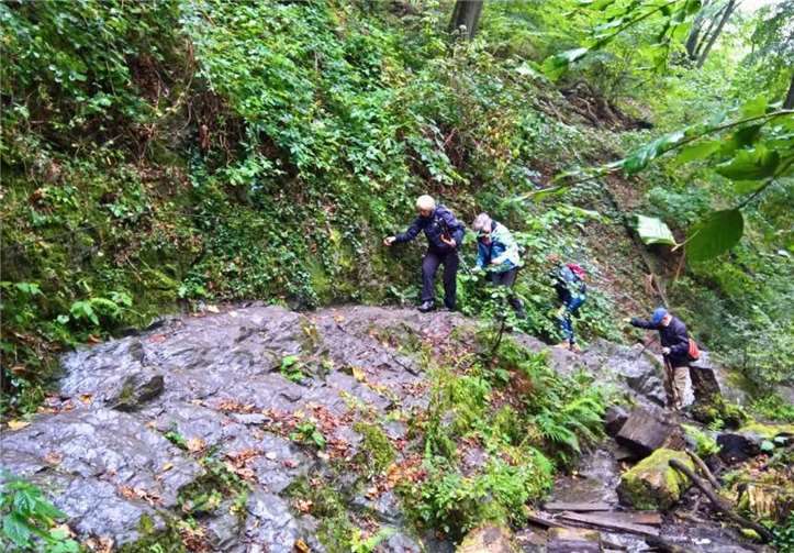 Kletterpartie durch die Ruppertsklamm.