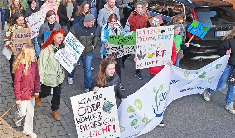 Klimastreik in Sinzig.  Foto: Renate Adams