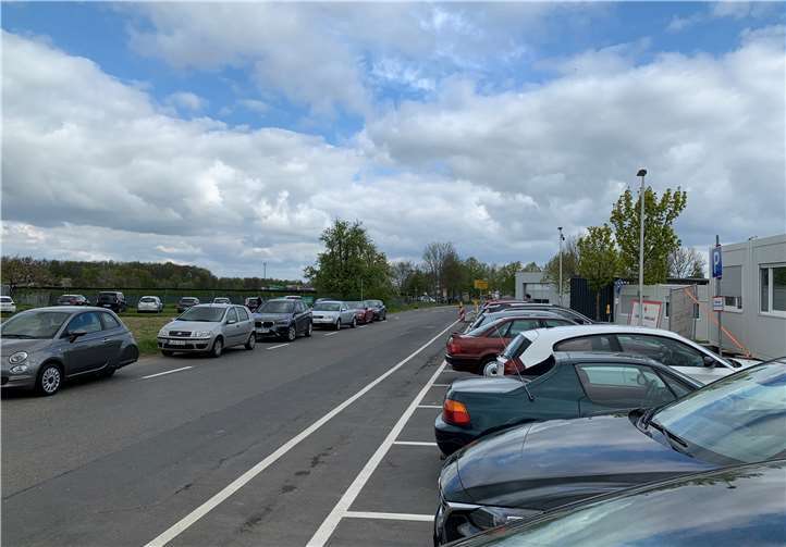 Knapp 1800 Spritzen wurden gesetzt- entsprechend herrschte viel Betrieb.