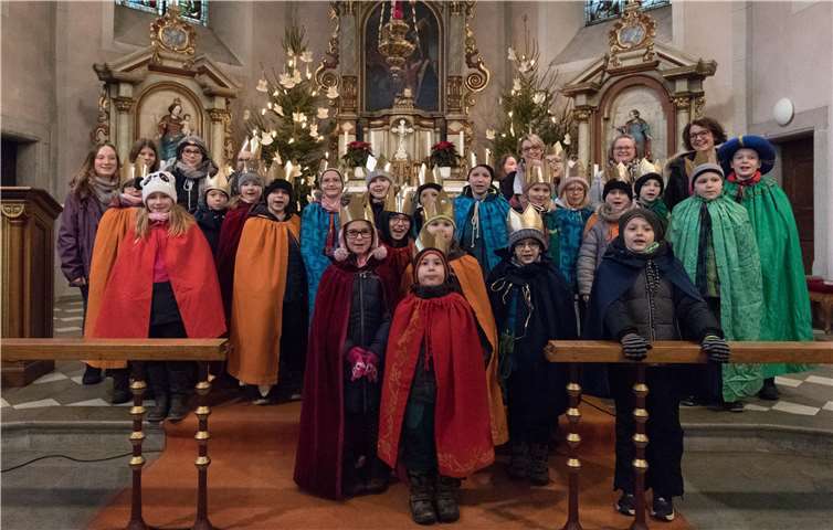 Knapp 30 Sternsinger hatten sich für behinderte Kinder in Peru engagiert.CEW