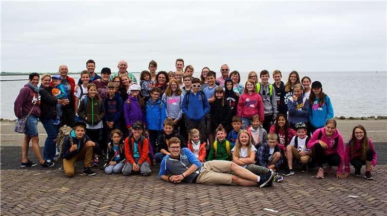 Knapp 40 Kinder verbrachten ein abwechslungsreiches Ferienprogramm an der Nordsee.privat