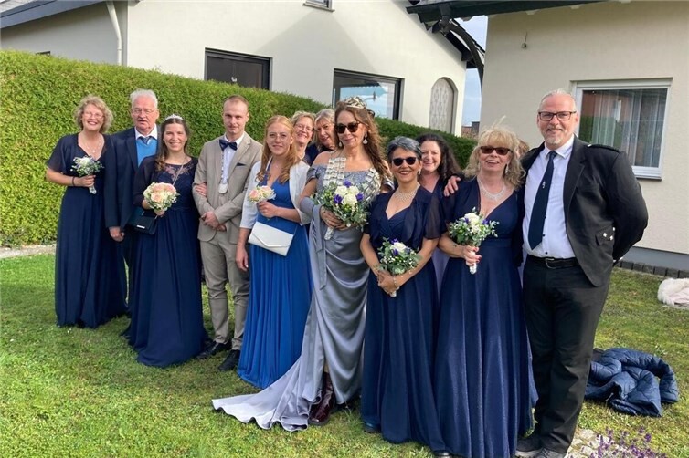 Königin Irene Hack wurde von neun Ehrendamen begleitet – so viele wie noch nie zuvor. Foto: privat