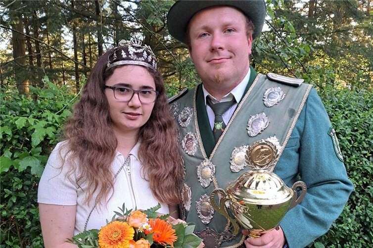 Königspaar Jakob Thelen und Kiara Kreucher