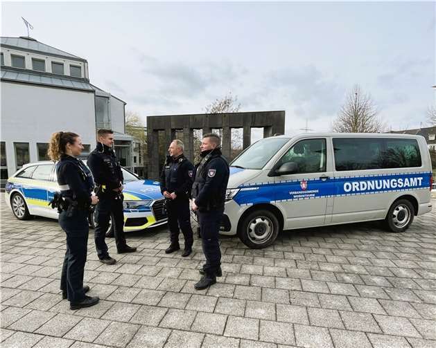 Kommunaler Vollzugsdienst und Polizei sorgen gemeinsam für Sicherheit in der VG Weißenthurm. Foto: VG Weißenthurm / Katharina Demleitner
