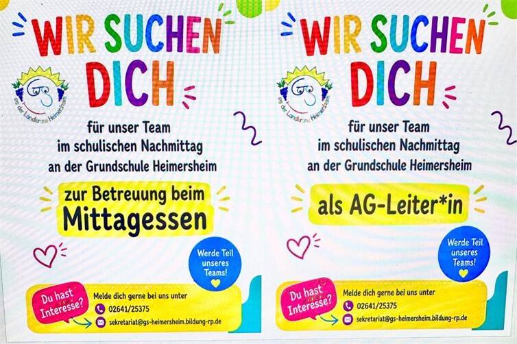 Kontaktdaten auf der Schul-Homepage!