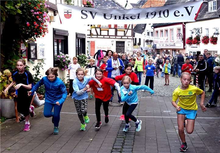 Konzentriert beim Startschuss. Rudolf Weichsel