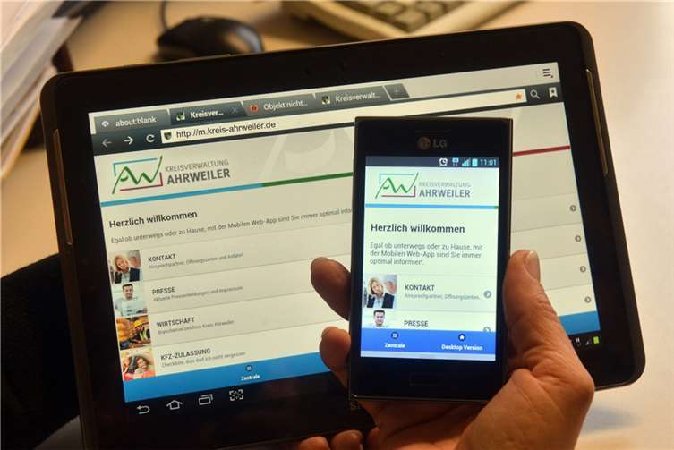 Kostenlos im Kreishaus nutzbar: Verbindungen mit Handy, Smartphone und Co. Foto: Kreisverwaltung Ahrweiler