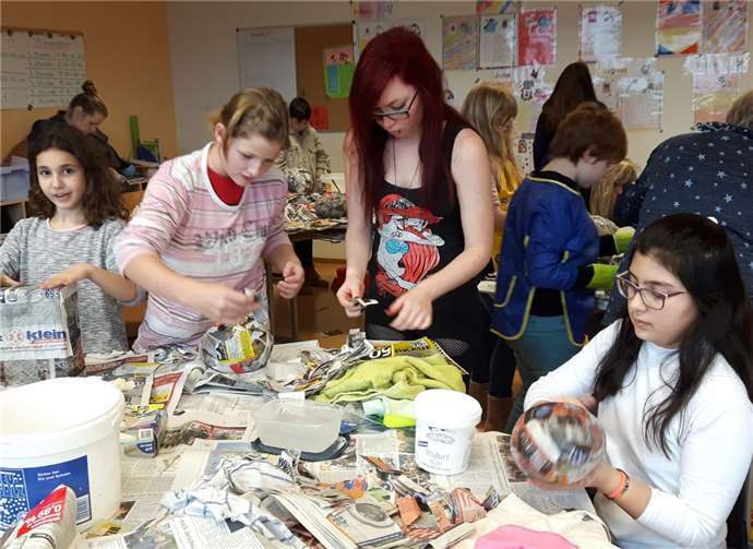 Kreative Mitmachangebote wurden von den Besuchern gerne angenommen.