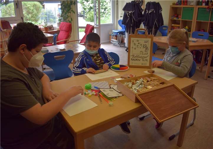 Kreativzeit in besonderen Zeiten: In der Spiel- und Lernstube „Im Kreutzchen“ kamen die Kreativtüten sehr gut an.