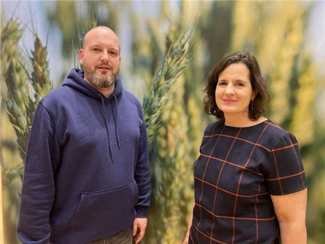 Kreissprecher Maik Krüger und Kreissprecherin Rebecca Stallbaumer. Foto: Natascha Lentes