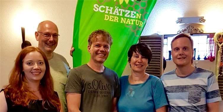 Kreisvorstand mit MdL Andreas Hartenfels, (v. l. n. r.) Judith Haag, Martin Schmitt, MdL Andreas Hartenfels, Birgit Meyreis, Christoph Wagner). privat