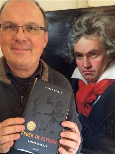 Krimiautor und Musikjournalist Oliver Buslau hat dem berühmten Geburtstagskind Ludwig van Beethoven, geboren 1770 in Bonn, einen Kriminalfall gewidmet. Foto: privat