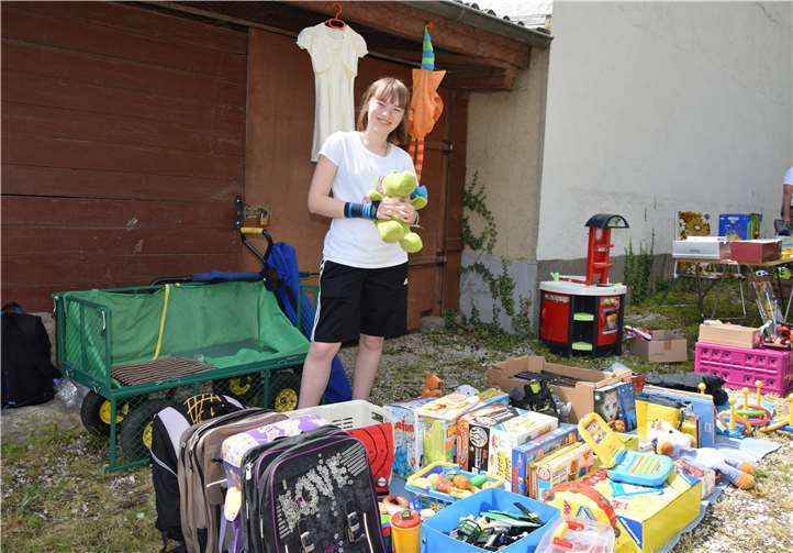 Kroki suchte ein neues Zuhause auf dem Flohmarkt am Pfarrhaus.