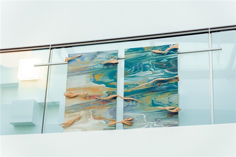 Künstlerinnen und Künstler des Kunsforums Westerwald und des Kunstvereins Montabaur haben gemeinsam Werke geschaffen.