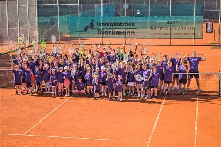 Kürzlich fand auf der Tennisanlage des Meckenheimer Sportvereins das erste diesjährige Tenniscamp statt. Foto: privat
