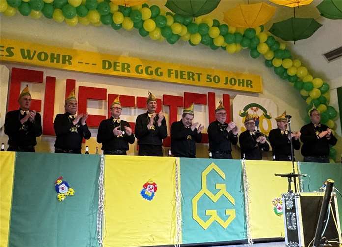 Kürzlich fand die Prunksitzung zum 50-jährigen Jubiläum des Karnevalsvereins Grün-Gold-Gimmersdorf im neu gestalteten Dorfsaal statt. Foto: privat
