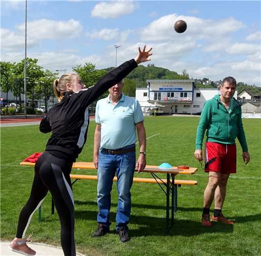 Kugelstoßen war eine der zu absolvierenden Disziplinen.