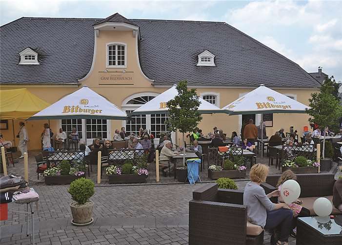 Kulinarisch verwöhnte das Restaurant Graf Belderbusch die Besucher. -Weigert-