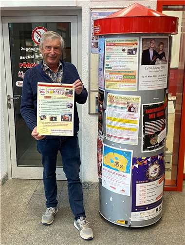 Kulturförderer Hans Peter Röhrig informiert weiterhin über FLY & HELP Benefiz-Events. Quelle: röhrig