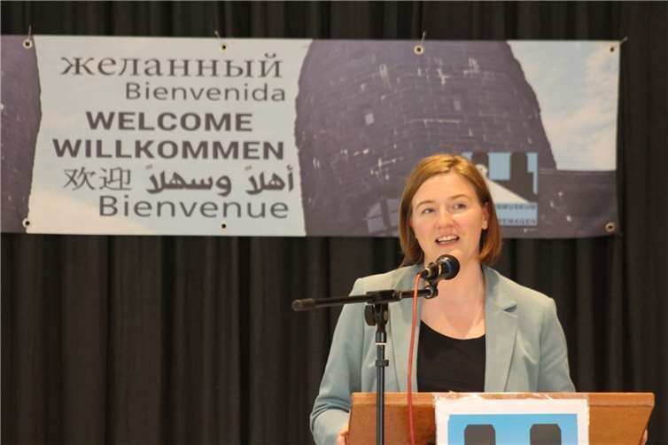 „Ein Monument für Frieden und Freiheit“ Kulturministerin Katharina Binz würdigte die aktive Friedensarbeit des Museums.