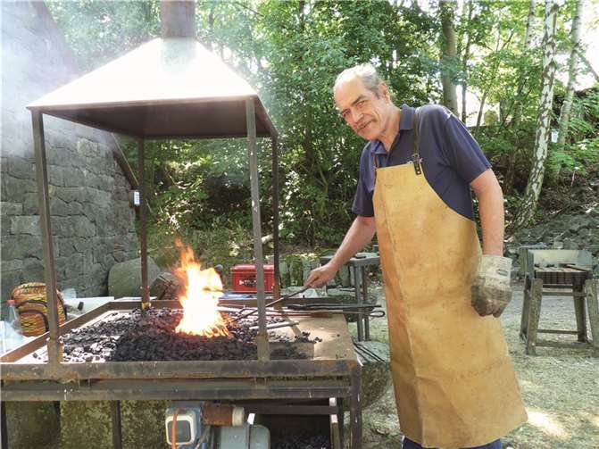 Kunstschmied Manfred Zbrzezny aus Iserlohn.