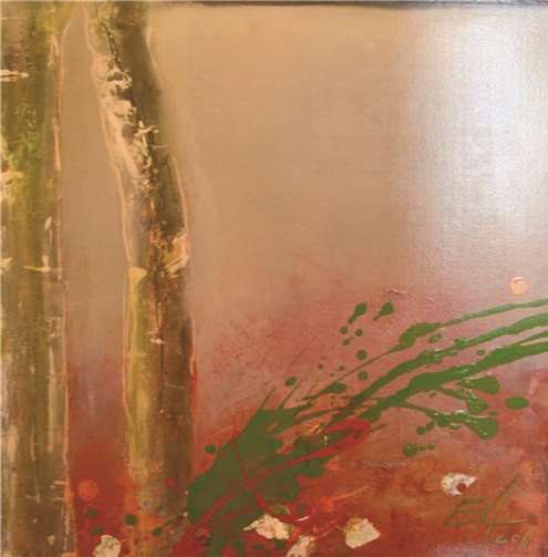 Kunstwerk von Eva Ferber (Teilnehmerin vhs-Kunstkurs). privat