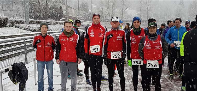 Kurz vor dem Start über 8400 Meter in Mayen.privat
