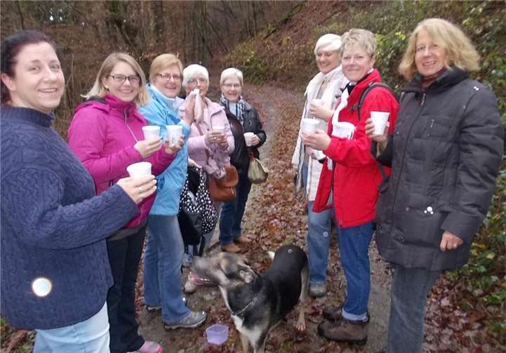 Kurze Verschnaufpause mit kleinem Warmgetränk.
