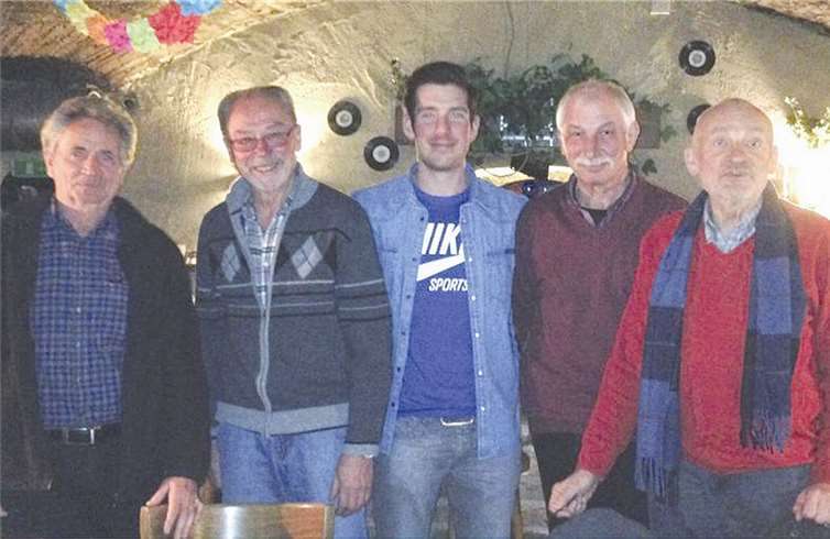 L. Burghard, D. Jansen, F. Beck, W. Amzehnhoff und D. Seddig. privat