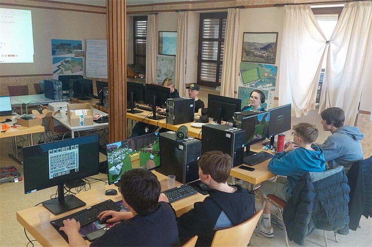 LAN-Party mal anders: Im Gemeindehaus entstanden digitale Ideen für die Zukunft des Dorfes.