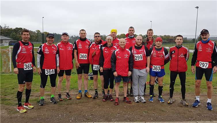 LG größte TN-Gruppe beim Cross-Start 2019 in Laubach. Fotos:LG HSC Gamlen - RSC Untermosel
