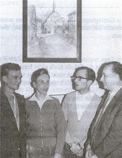 Der letzte der vier „Ländchenslehrer“ ist tot Ländchenslehrer (v.l.n.r.) Franz Josef Heiliger, Bernhard Weisgerber, Wendelin Antz und Carl Cüppers im Jahr 1955.privat
